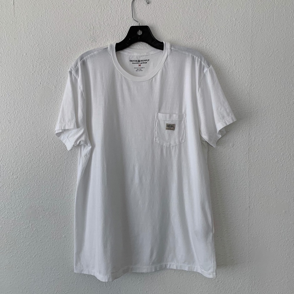 Denim & Supply logo patch pocket crew neck t-shirt